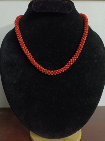 Buy Twisted Rope Natural Coral mala